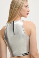 Karl Lagerfeld Jeans top - ezüst L - answear - 19 260 Ft