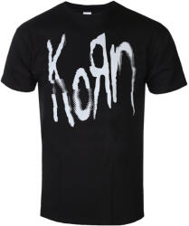 HYBRIS Мъжка тениска Korn - Glitch Logo - Black - HYBRIS - PS-1-KORN001-H93-15-BK