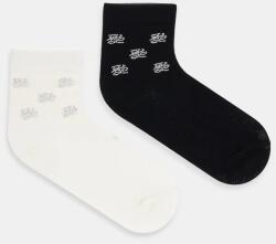 Karl Lagerfeld zokni 2 pár fekete, A2W47008 - fekete Univerzális méret