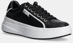 KARL LAGERFELD bőr sportcipő KRONOS - fekete Női 37