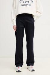 Gant nadrág női, sötétkék, közepes derékmagasságú egyenes, 4150356 - sötétkék 36