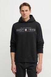 Gant felső fekete, férfi, nyomott mintás, kapucnis, 2044014 - fekete M