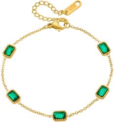 HARAHU UM-38343 karkötő - Arany/Zöld KP38343