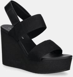 Calvin Klein Jeans szandál WEDGE SANDAL WEBBING IN - fekete Női 41