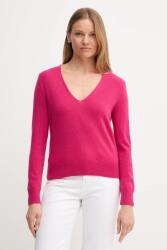 Benetton gyapjú pulóver - rózsaszín S - answear - 19 990 Ft
