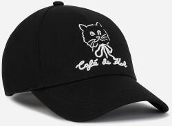 Karl Lagerfeld pamut baseball sapka - fekete Univerzális méret - answear - 18 790 Ft