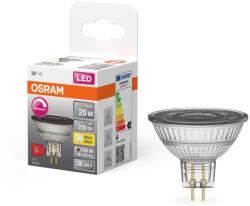 OSRAM LED izzó MR16 reflektor GU5.3 3.4W = 20W 230lm 2700K Meleg CRI90 12V 36° Szabályozható SUPERSTAR Osram (4058075796690)