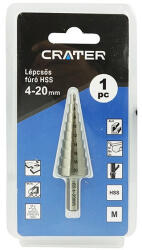 CRATER Lépcsős Fúró 4-20mm Hss Crater Bliszteres