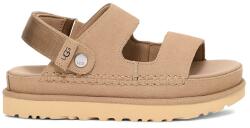 Ugg papucs velúrból Goldenstar Glide bézs, női, platformos, 1167399-SAN - bézs Női 36