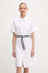 Karl Lagerfeld Jeans pamut ruha - fehér XS - answear - 41 690 Ft