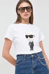 Karl Lagerfeld pamut póló - fehér XS - answear - 20 990 Ft