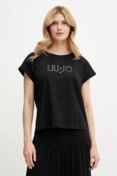 Liu Jo t-shirt fekete, TA5181 JS003 - fekete M
