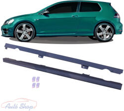  Volkswagen Golf 7 2012-2020 3 & 5- Ajtós oldalsó küszöbspoiler szett matt/fekete, PP műanyag
