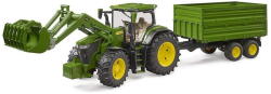 BRUDER Tractor John Deere 7R 350 with front loader and trailer (BR-03155) - pcone