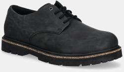 Birkenstock nubuk cipő Highwood Lace Low - fekete Férfi 41
