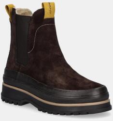 Gant magasszárú cipő velúrból Wintly barna, női, téliesített, lapos talpú, 29553795 G462 - barna Női 39