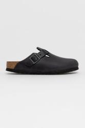 Birkenstock bőr papucs Boston fekete, női, 59463 - fekete Női 38