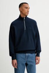 Tommy Hilfiger pamut melegítőfelső sötétkék, sima, DM0DM21880 - sötétkék XXL