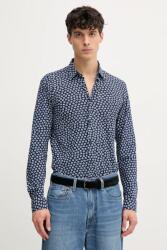 HUGO BOSS ing férfi, galléros, sötétkék, slim, 50539456 - sötétkék XL