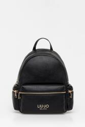 LIU JO hátizsák fekete, kis, nyomott mintás, AF5136. E0058 - fekete Univerzális méret