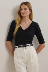 Lauren Ralph Lauren pamut póló - fekete XS - answear - 16 990 Ft