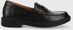 Geox bőr mokaszin D SPHERICA EC1 A fekete, női, lapos talpú, D25QRA 00043 C9997 - fekete Női 37