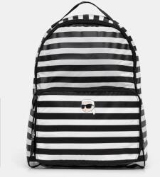 KARL LAGERFELD hátizsák fekete, női, kis, mintás, A1W30137 - fekete Univerzális méret - answear - 37 990 Ft