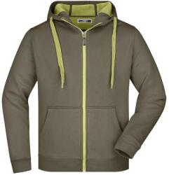 Daiber Hanorac de bărbați din două culori JN355 - Măslin / limo verde | 2XL (JN355-100064)