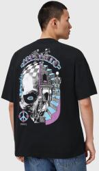 AllSaints pamut póló REINCARNATE - fekete S