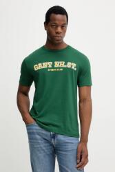 Gant pamut póló zöld, nyomott mintás, 2003345 - zöld XL