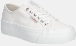 Calvin Klein sportcipő VULC FLATFORM CTN LOGO TAG fehér, YW0YW01838 - fehér Női 40