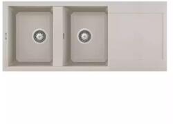 Elleci - Mosogatótálca Easy 500 116x50 Granitek egymedence + csepptálca G39 Bianco soft (LGY50039)
