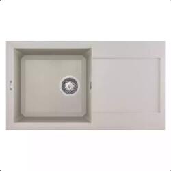 Elleci - Mosogatótálca Easy 290 78x43.5 Granitek egymedence + csepptálca G39 Bianco soft (LGY29039)