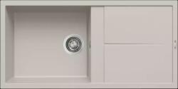 Elleci - Mosogatótálca Unico 480 100x50 Granitek egymedence + csepptálca G39 Bianco soft (LGU48039)