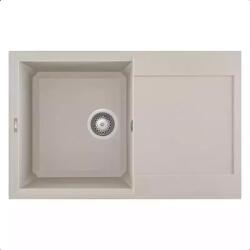 Elleci - Mosogatótálca Easy 300 79x50 Granitek egymedence + csepptálca G39 Bianco soft (LGY30039)