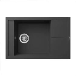 Elleci ELLECI- Mosogatótálca Unico 305 78x50 Granitek egymedence + csepptálca G40 Nero (LGU30540)