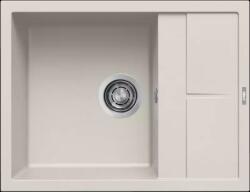 Elleci ELLECI- Mosogatótálca Unico 125 65x50 Granitek egymedence + csepptálca G39 Bianco soft (LGU12539)