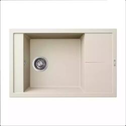 Elleci ELLECI- Mosogatótálca Unico 305 78x50 Granitek egymedence + csepptálca G62 Bianco Antico (LGU30562)