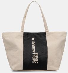 Karl Lagerfeld Jeans pamut táska - bézs Univerzális méret - answear - 19 290 Ft
