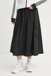 adidas szoknya City Escape fekete, midi, harang alakú, JY0513 - fekete XXS