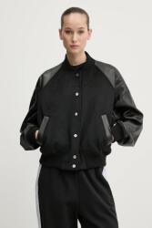 HUGO bomber dzseki gyapjú keverékből fekete, átmeneti, 50529951 - fekete 40