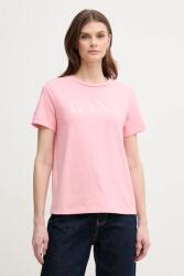 Gant pamut póló - rózsaszín S - answear - 16 990 Ft