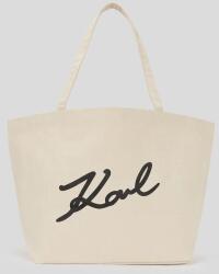 Karl Lagerfeld pamut táska - bézs Univerzális méret - answear - 17 990 Ft