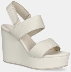 Calvin Klein Jeans szandál WEDGE SANDAL WEBBING IN - bézs Női 40