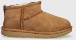 UGG gyerek hócipő velúrból Classic Ultra Mini - barna 33.5