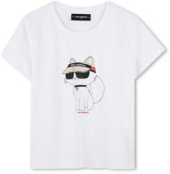 KARL LAGERFELD gyerek pamut póló - fehér 156 - answear - 15 290 Ft