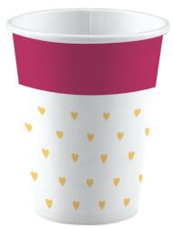  Szerelem Everyday Hearts papír pohár 8 db-os 250 ml (DPA990325066) - sandori