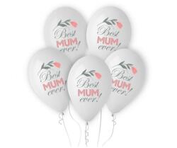  Anya Best Mum Ever léggömb, lufi 5 db-os 12 inch (30 cm) (MLG166194) - sandori Lufi