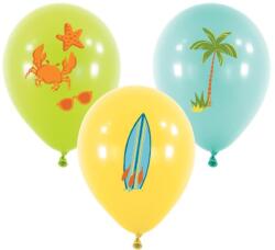  Nyár Surf Party léggömb, lufi 6 db-os 11 inch (22, 8 cm) (DPA9916620) - sandori