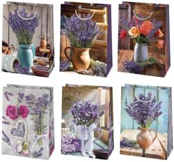  Levendula Vase papír ajándéktasak, ajándékzacskó 23x32x11 cm (PKK766977)